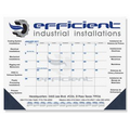 Calendar Desk Pads (Blue Pre-Printed Calendar) 1 or 2 Color